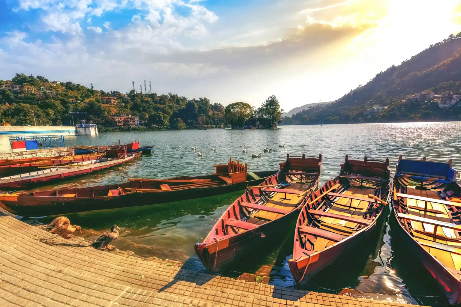 Boating in Bhimtal, Uttarakhand