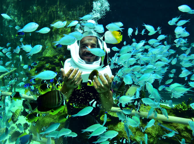 Sea walking experience in Bali