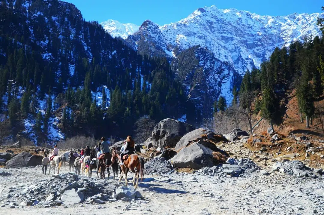 See amazing and beautiful mountains covered with snow