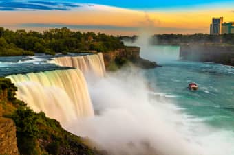 Watch the gushing Niagara Falls, USA