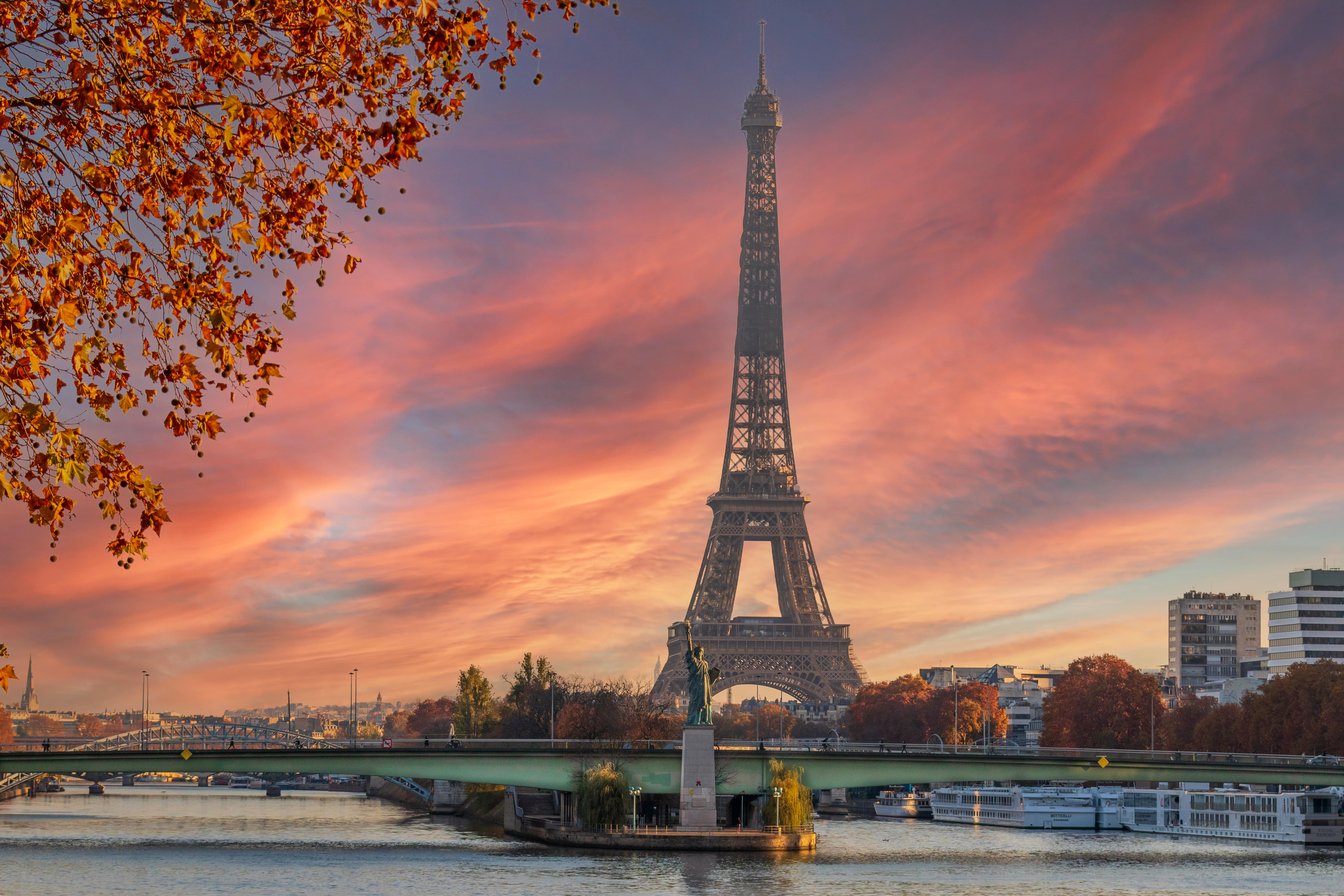 Eiffel Tower At Sunset 