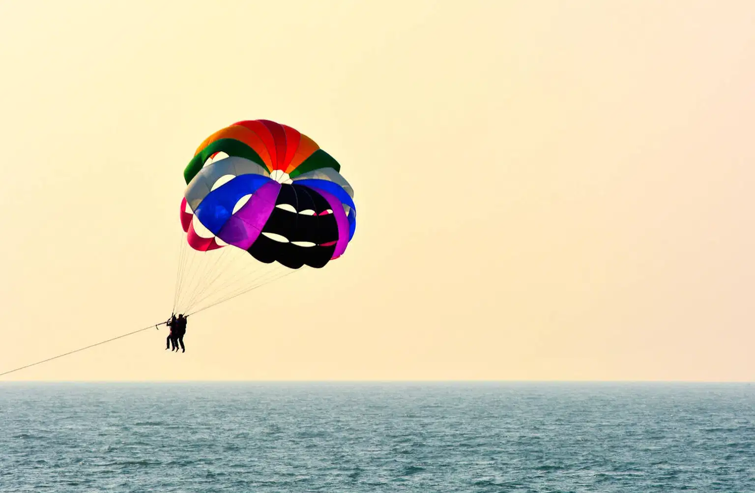 Parasailing in Mandarmani, West Bengal