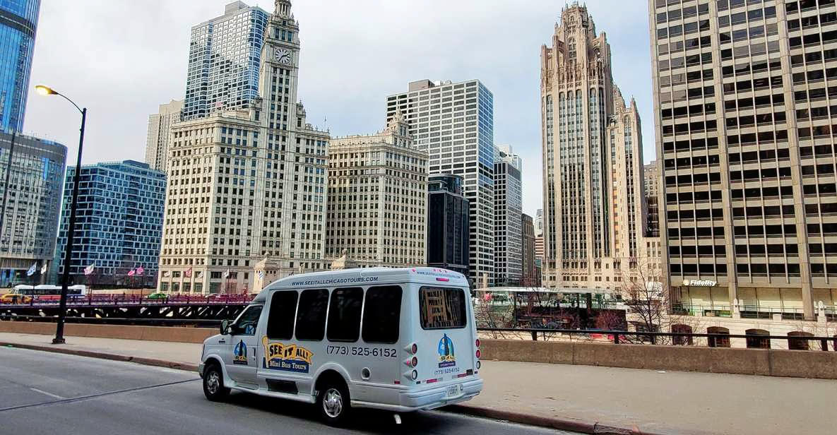 Embark on a tour of Chicago's major attractions in a minibus