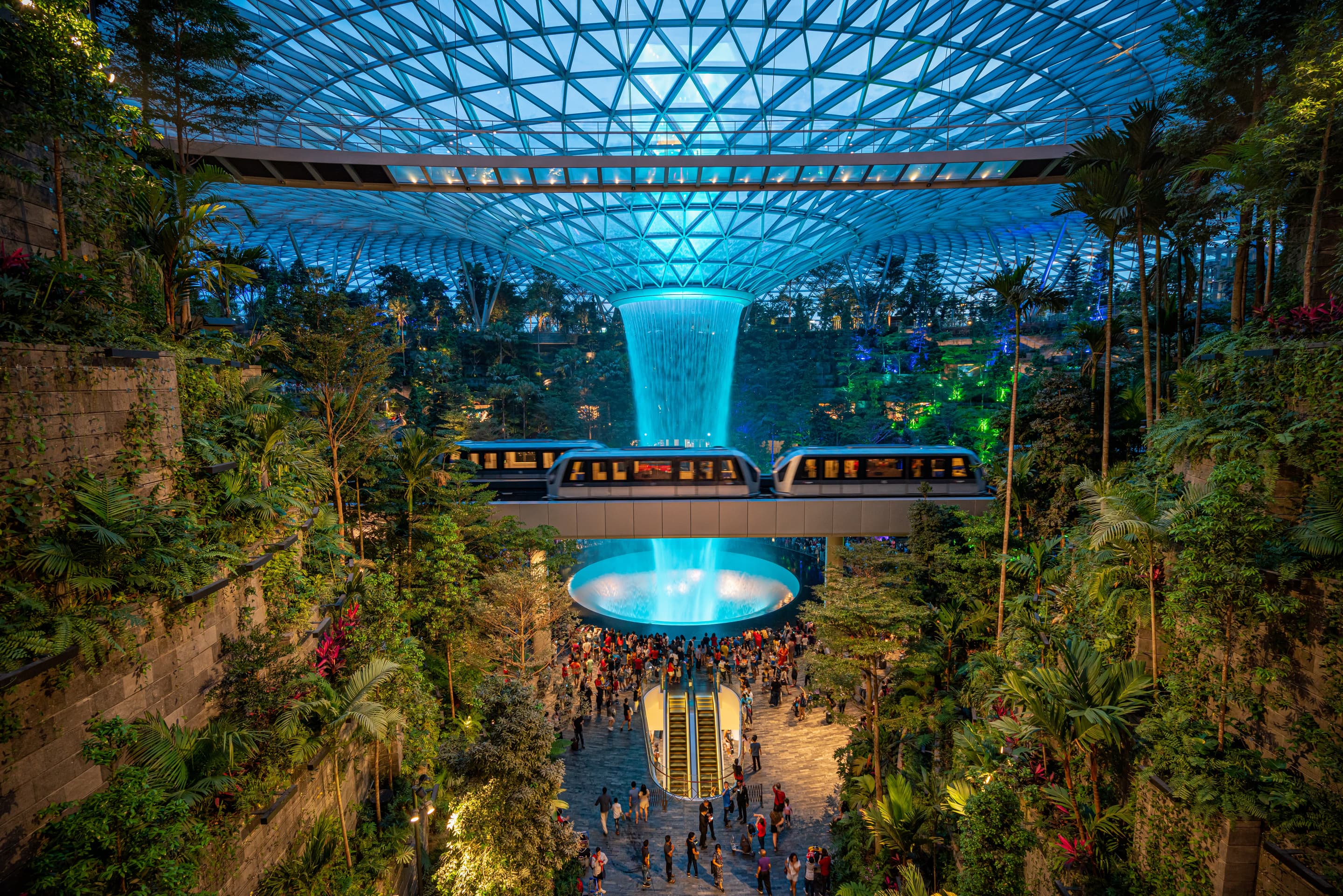 Jewel Changi Airport, is a popular stop in Singapore trip packages.