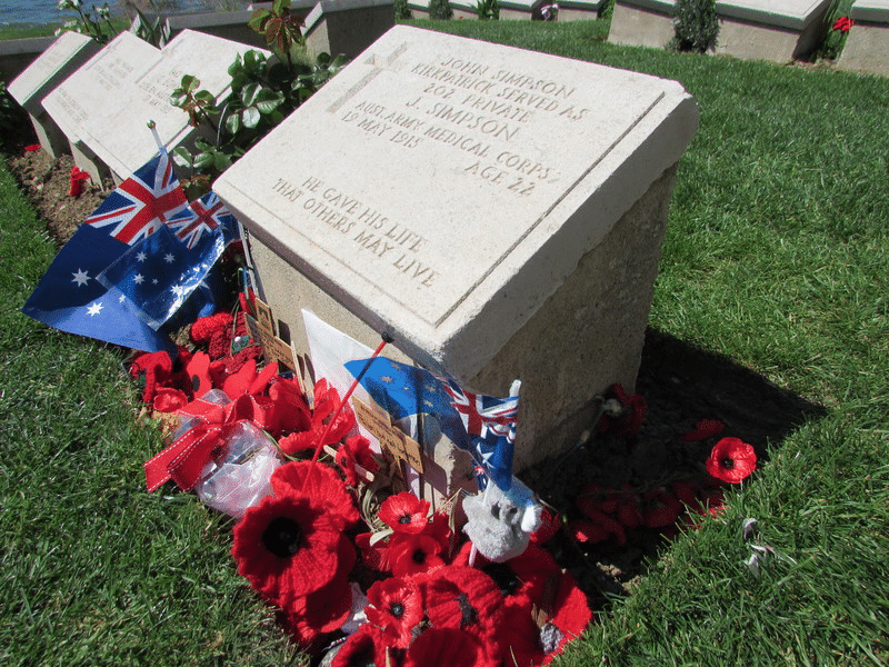 John Simpson Kirkpatrick's Grave: