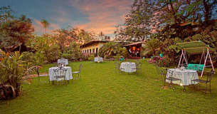 Garden view of the resort