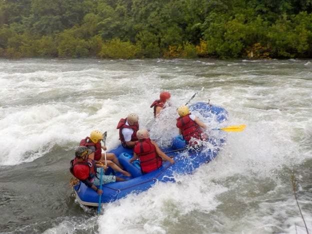 White Water River Rafting at Mandovi River in Goa Image