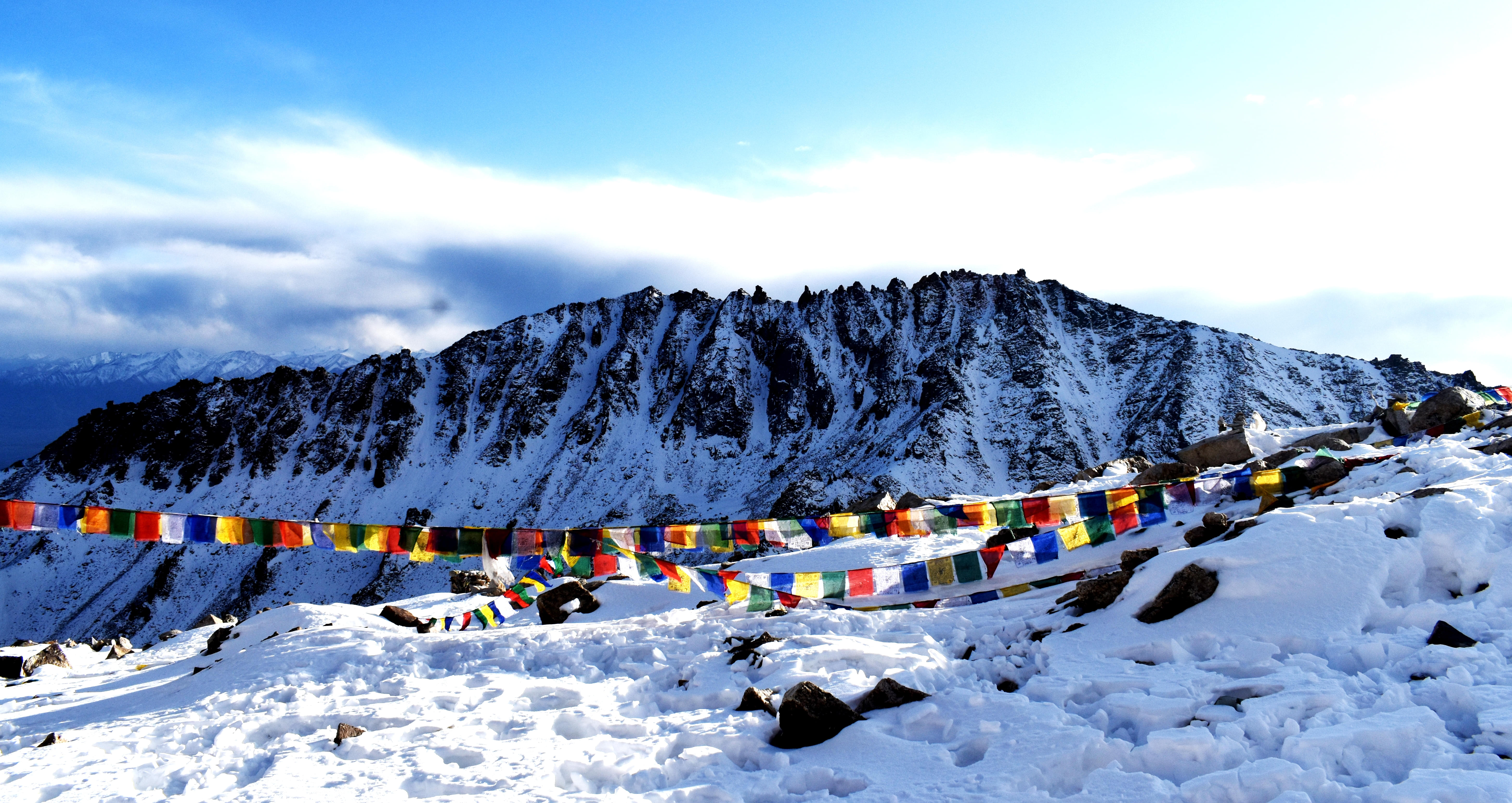 Take in the beautiful views of the Himalayan range from the khardungla Pass