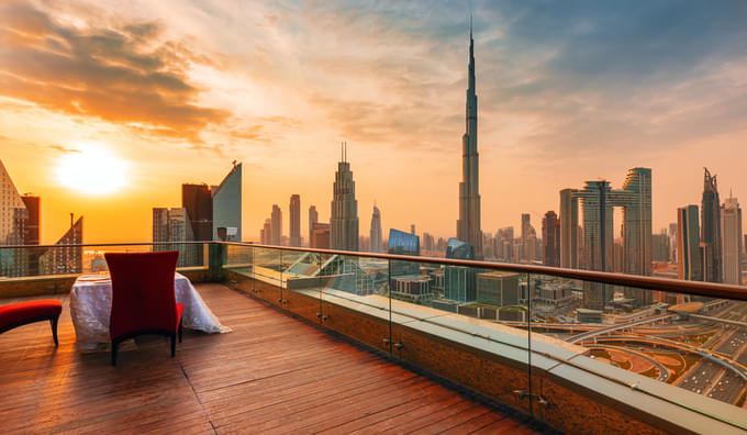 Senic View of burj Khalifa