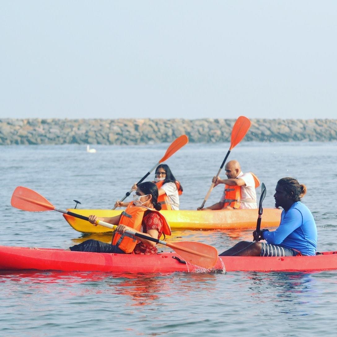 Enjoy kayaking & paddle through the scenic backwaters of Chennai