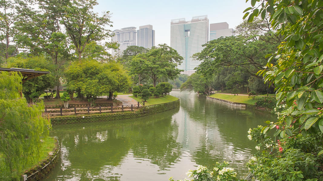 Enjoy the breathtaking beauty of Kuala Lumpur's Lake Garden.