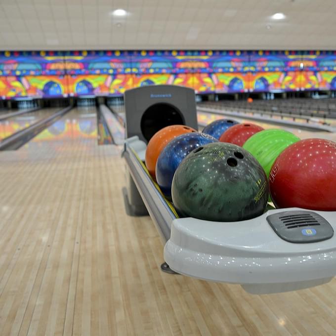 Variety of bowling balls