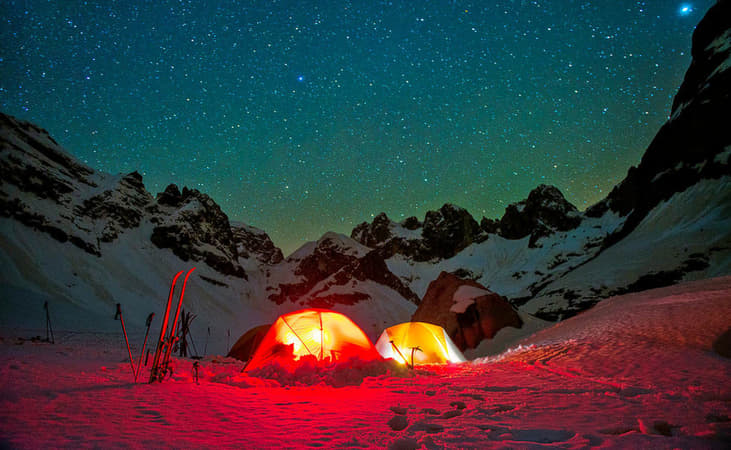 Night View of campsite
