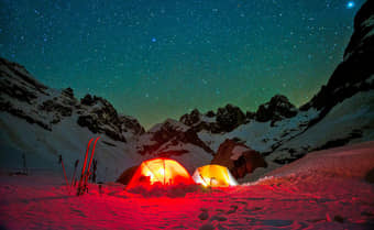 Night View of campsite