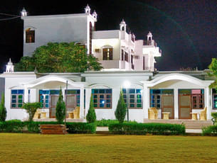 Exterior view of the resort from the lawn
