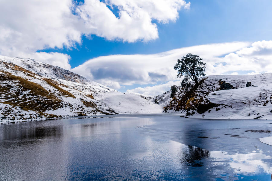 The captivating alpine lake -Brahmatal 