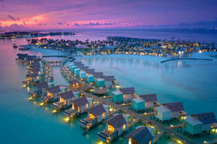 Magnificent View of Hard Rock Hotel Maldives