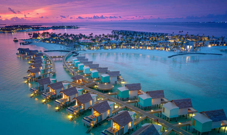 Magnificent View of Hard Rock Hotel Maldives