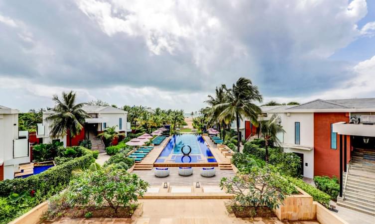 Panaromic view of Azaya Beach Resort, Goa