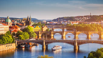 Charles Bridge and Vltava River, Prague