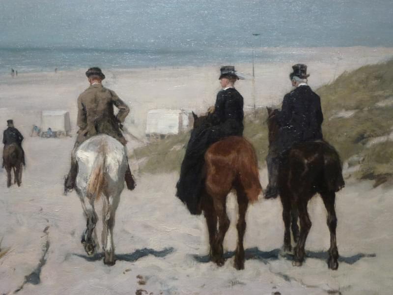 Paintings of Morning Ride Along The Beach 