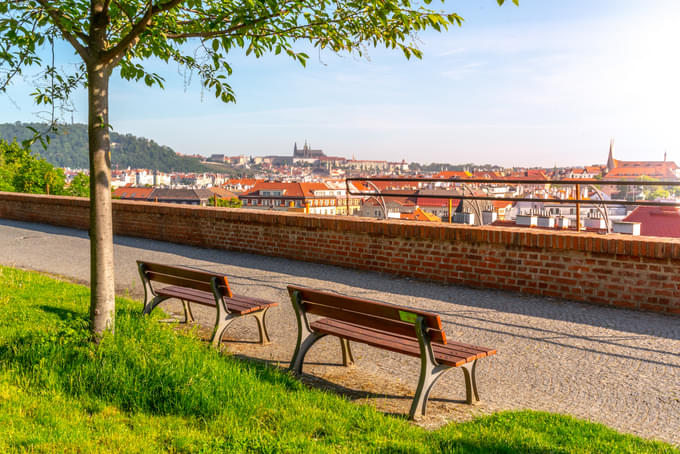 Garden of Bastion In Prague Castle