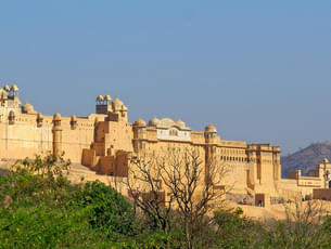 Distant view of Amer Fort