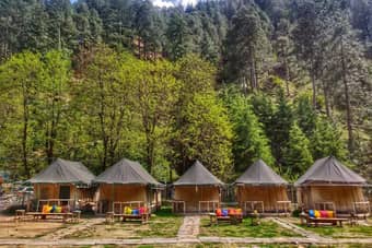 Stay at a campsite offering privacy with limited tents