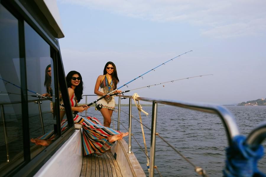 Yacht Sailing and Fishing Experience on Mandovi River, Goa Image