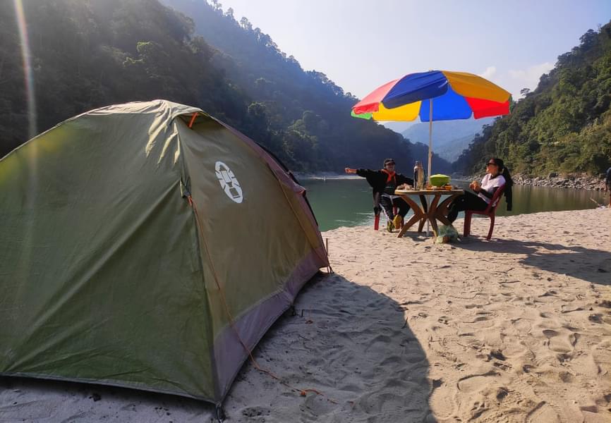 Camping At Teesta River Image