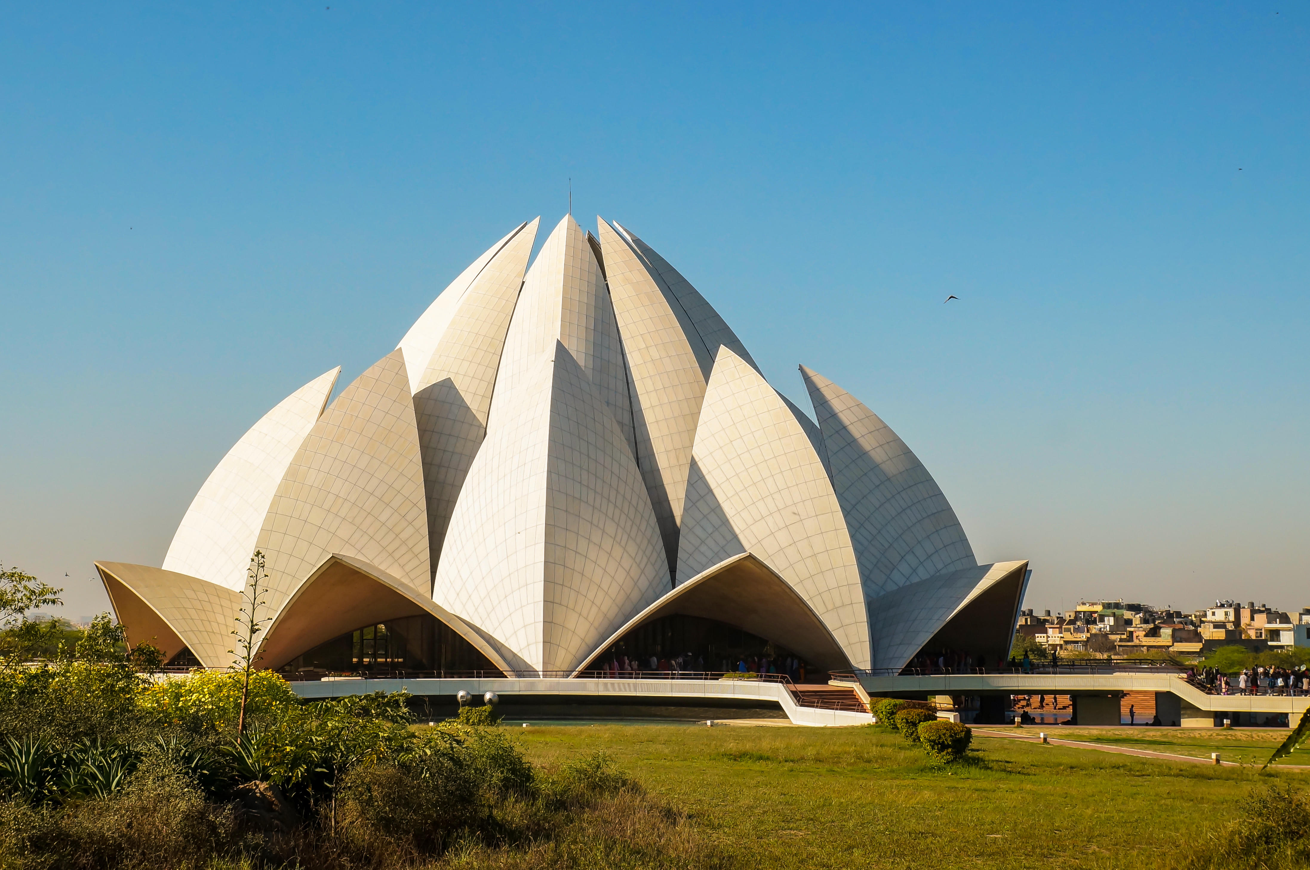 Start the Cultural Walking Tour of Delhi from Lotus Temple