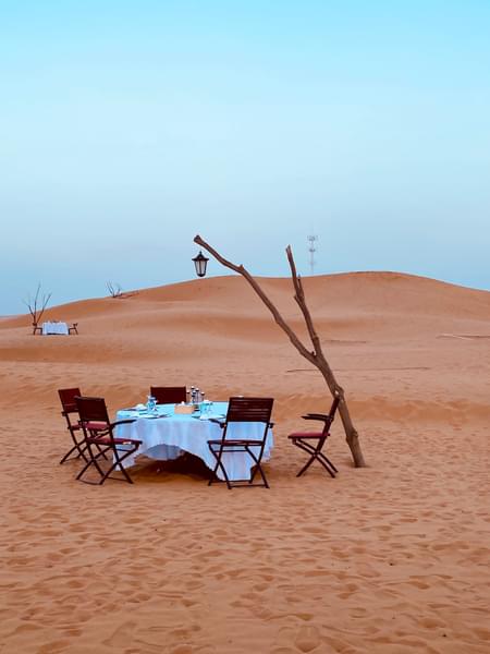 Family Dinner on Dunes Image