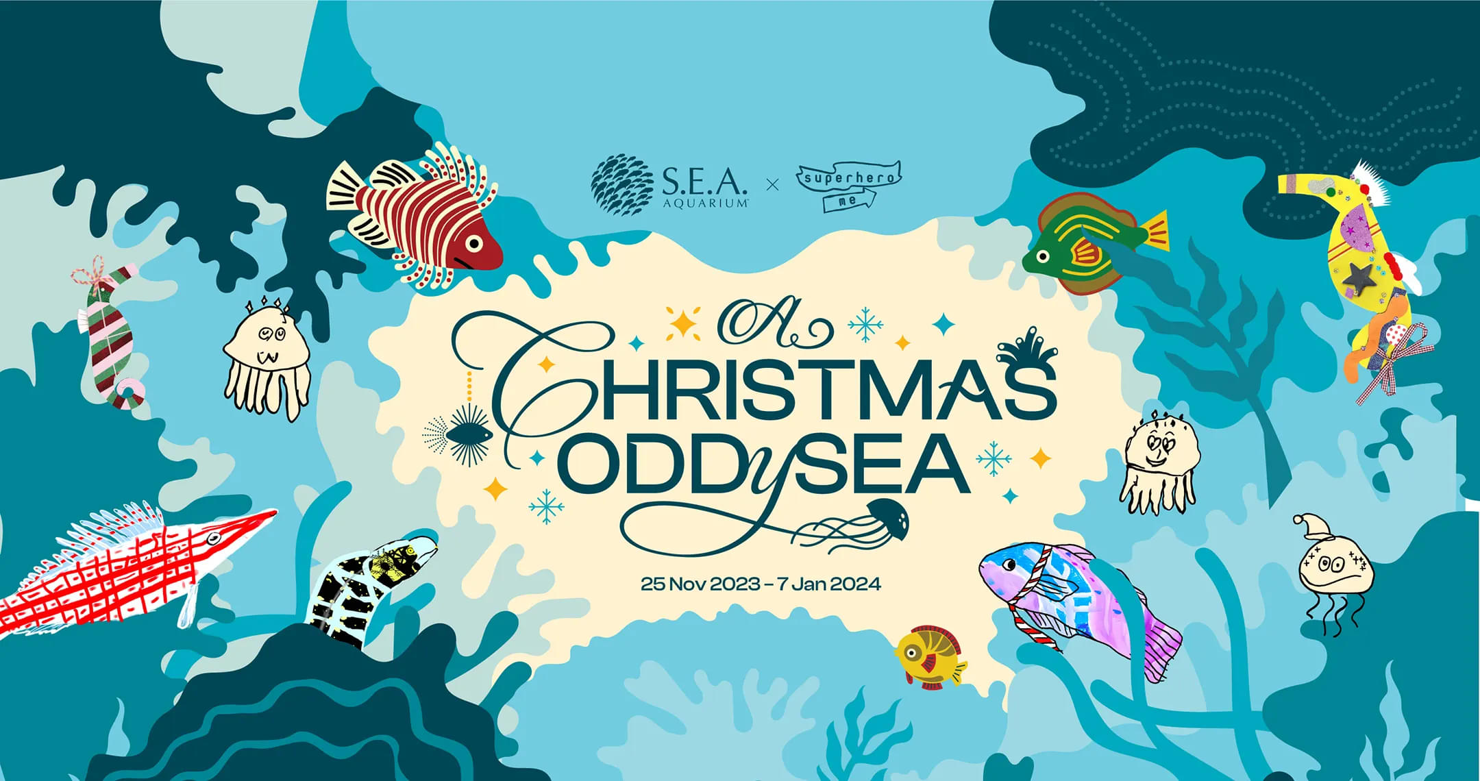 Marvel at the marine world reimagined by the Superhero Me community at A Christmas Oddysea