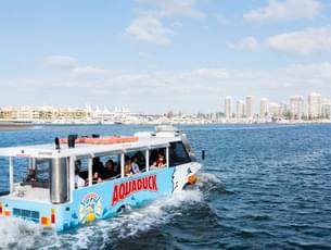 Embark on a 1-hour tour of Gold Coast's land and waterways with the Aquaduck ride