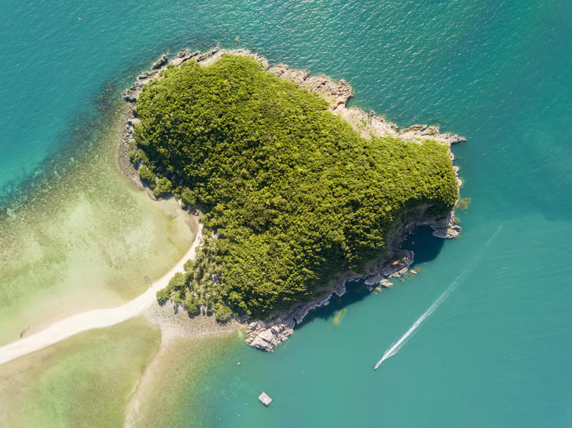 Aerial view of the mesmerizing Koh Maa