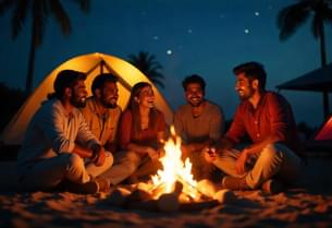 Experience the joy of camping at Kelva Beach