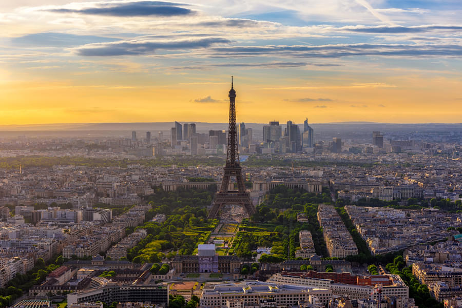 Aerial view of the Paris
