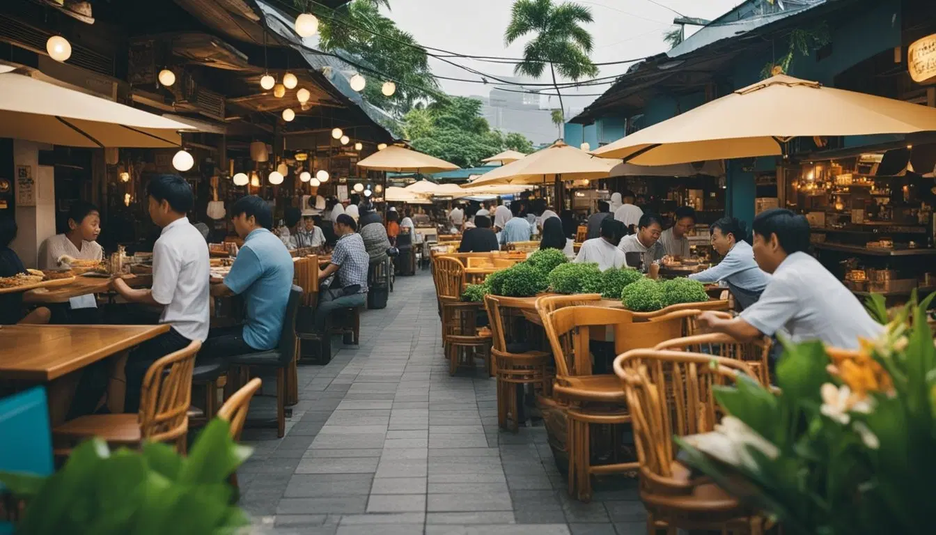 Dine at seafood restaurants