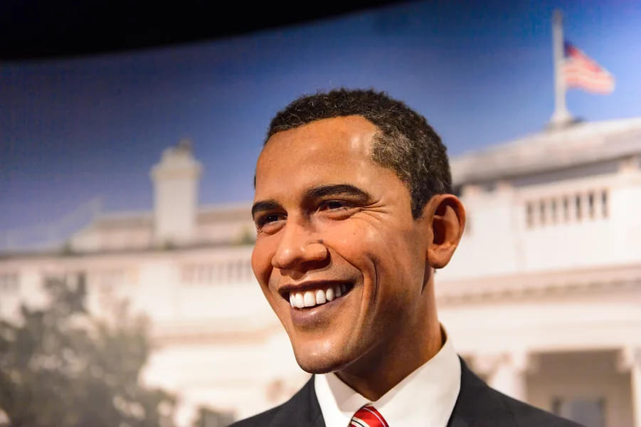 See the wax figure of 44th US President- Barack Obama