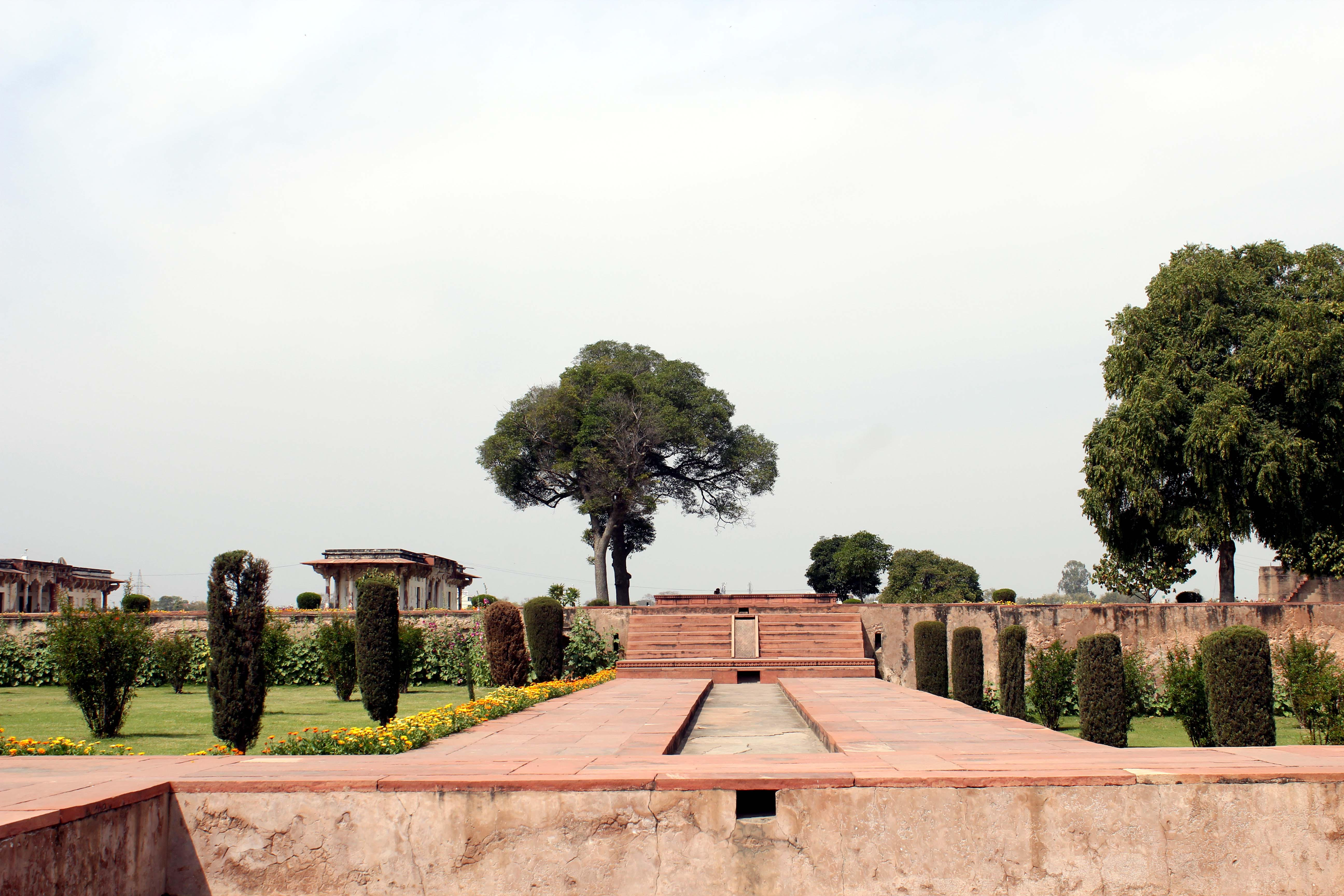 Front view of the beautiful Ram Bagh, Agra