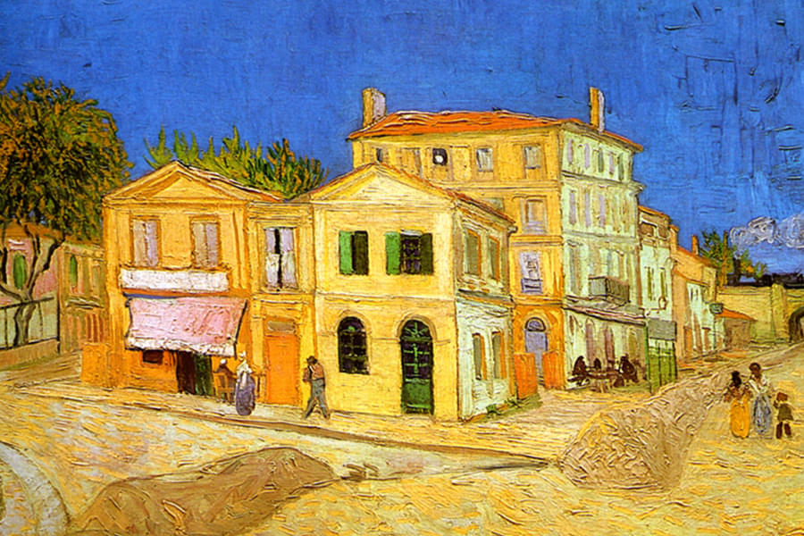 Yellow House Painting of Van Gogh's Residence