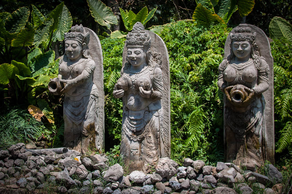 Rock statues