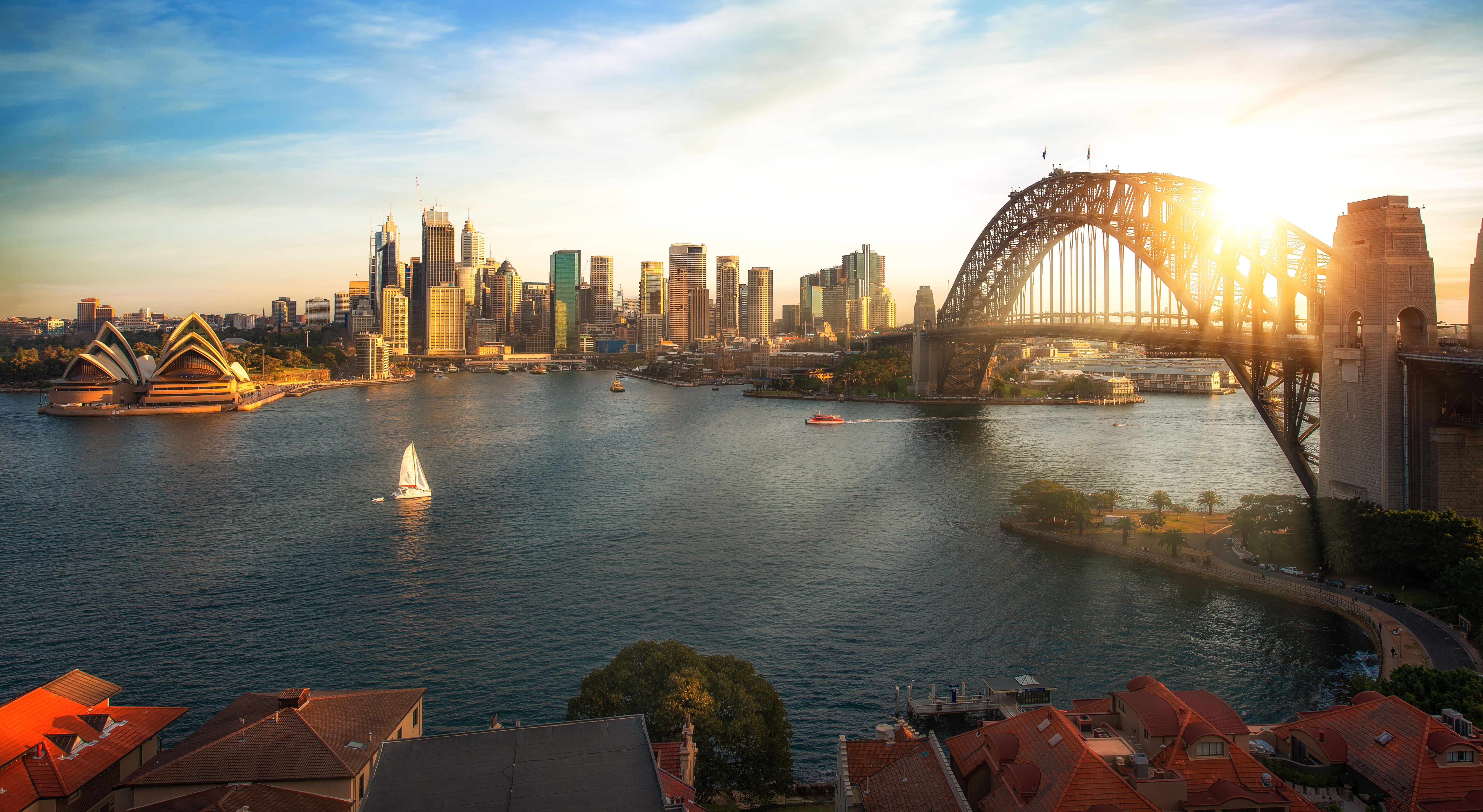 Sunset at the Sydney Bridge