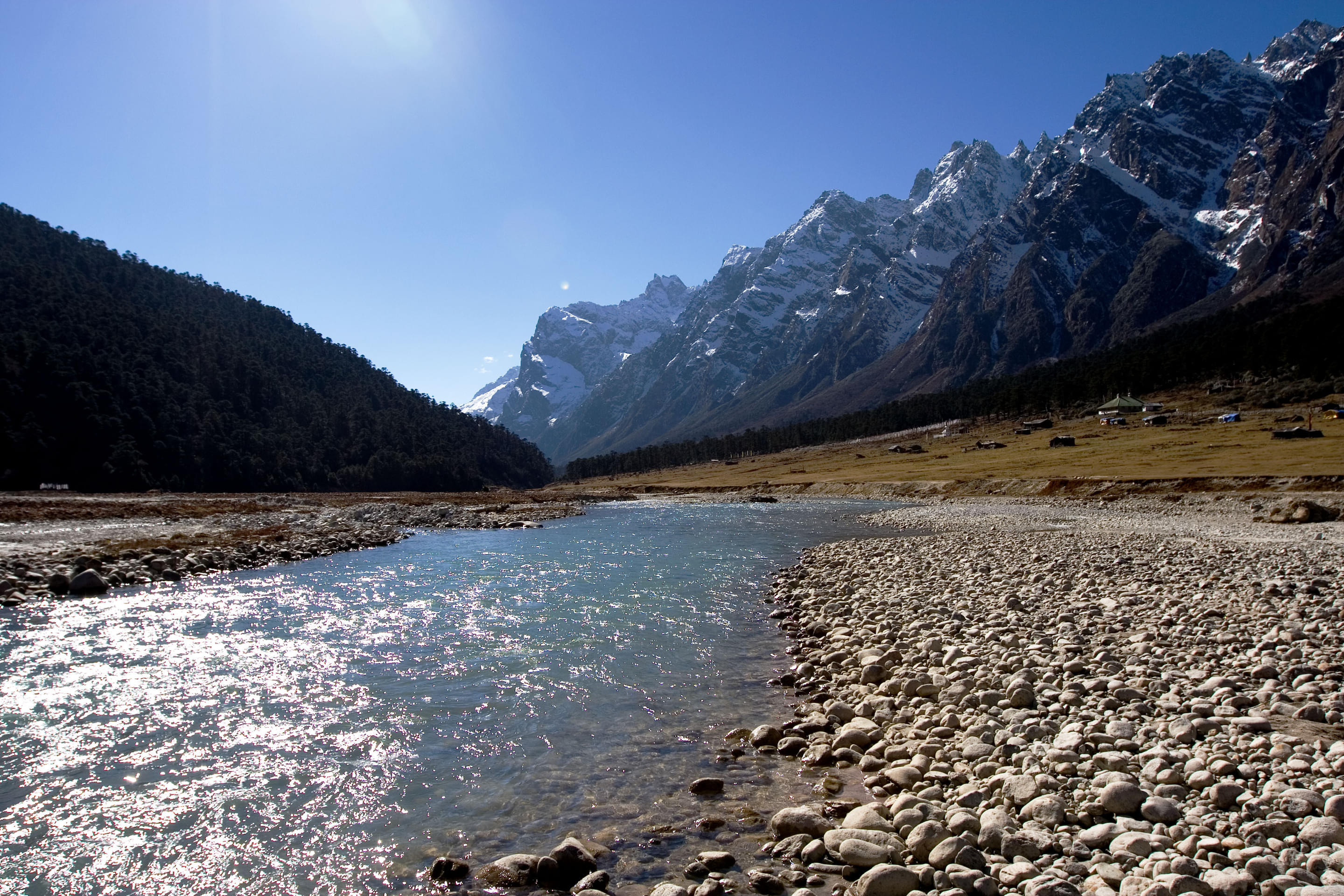 Lachung Chu River Overview