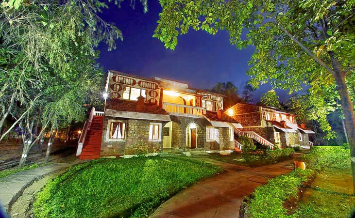 Front view of the resort