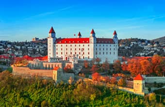 Amazing architecture of the Bratislava Castle, Slovakia