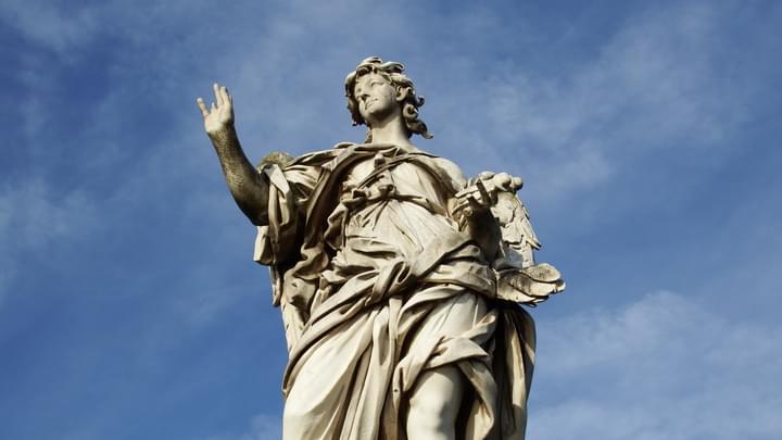 statue at castel sant'angelo