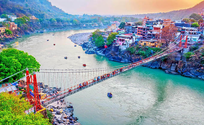 Take a stroll on the Ram Jhula, Rishikesh