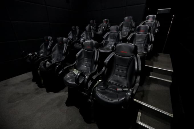 Sit in 5D special effect seats & feel the effects similar to what the character is going through