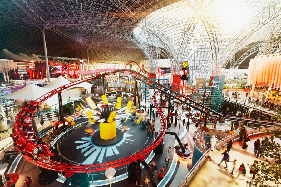 Enjoy over 44 rides and attractions at the Ferrari World